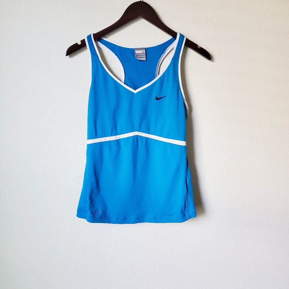 Womens Nike Racerback Tank Medium Aqua